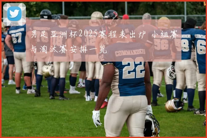 男足亚洲杯2025赛程表出炉 小组赛与淘汰赛安排一览