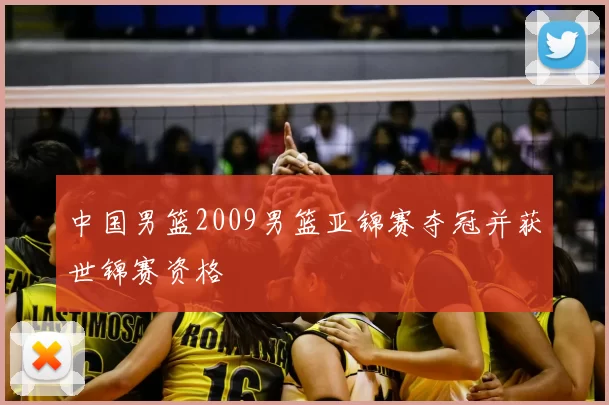 中国男篮2009男篮亚锦赛夺冠并获世锦赛资格