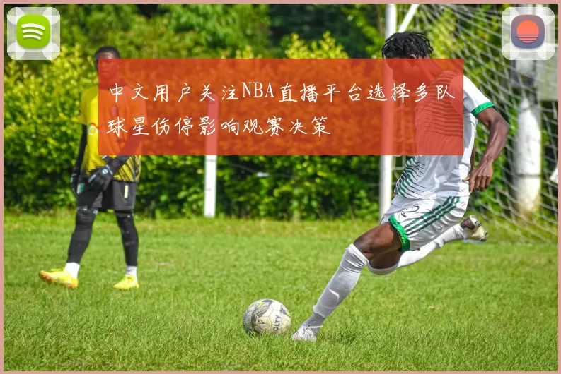 中文用户关注NBA直播平台选择多队球星伤停影响观赛决策