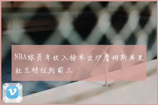 NBA球员年收入榜单出炉詹姆斯库里杜兰特位列前三